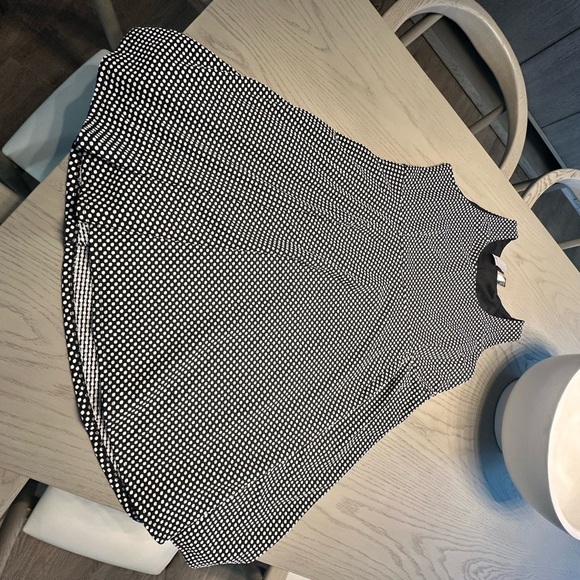 Lane Bryant Black and White Polka Dot Dress Size 22 NWT - Picture 3 of 6